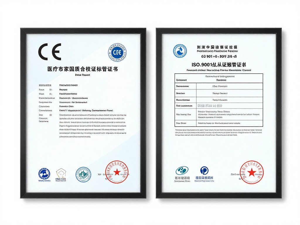CE and ISO certification documents for MAIKONG colonic machines