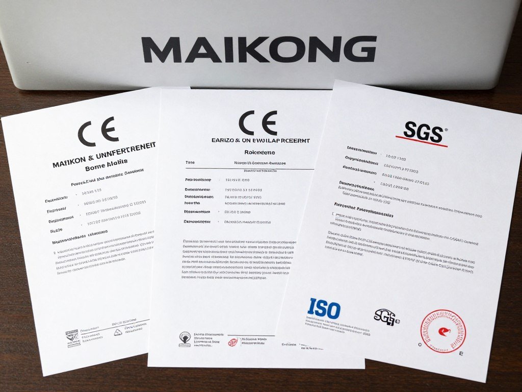 CE and ISO certification documents for MAIKONG colonic machines