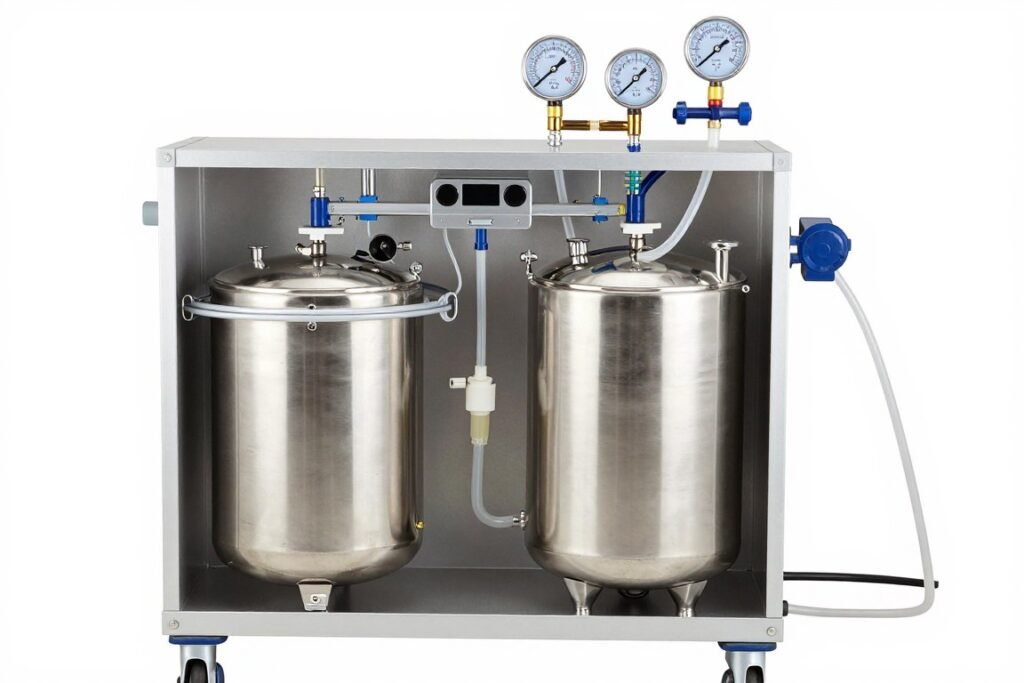 Colon hydrotherapy machine water filtration and temperature control system