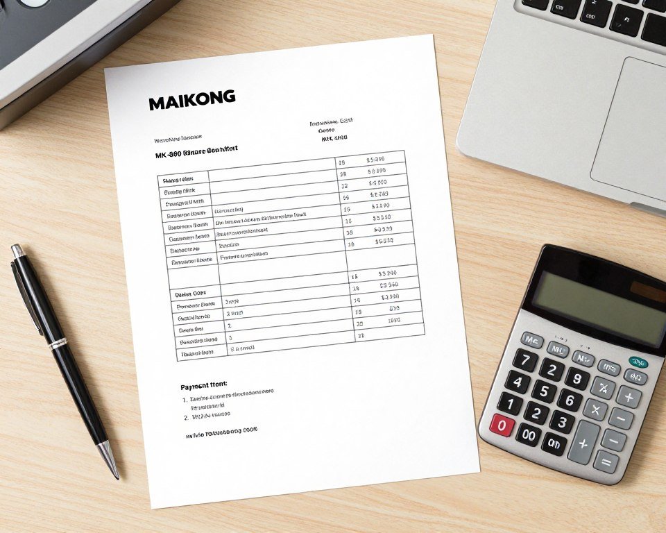 Detailed quotation document for MAIKONG colonic equipment