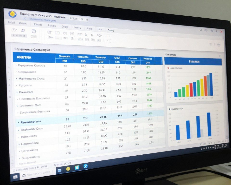 Financial analysis spreadsheet for medical equipment investment