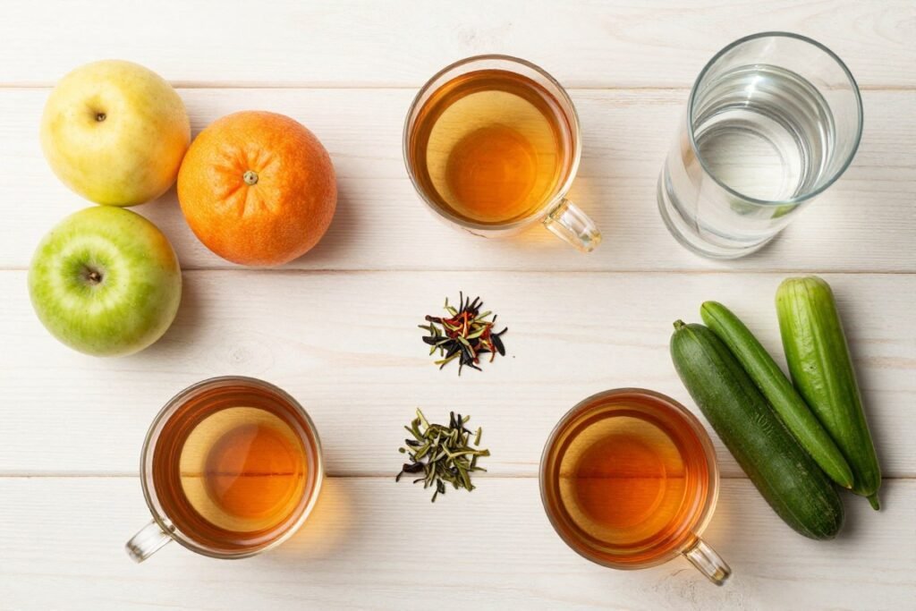 Healthy preparation foods and filtered water for colon hydrotherapy