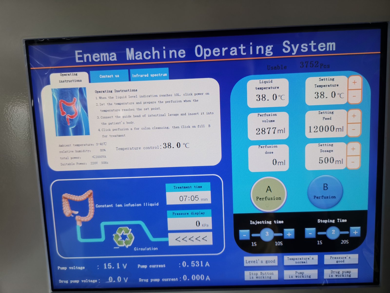 MAIKONG MK-880 colonic machine with advanced control panel