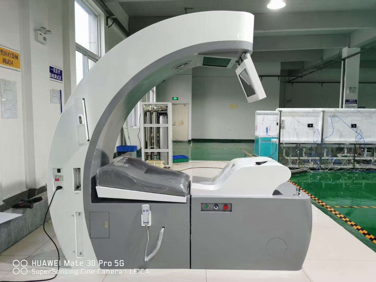 Professional colon hydrotherapy machine in modern wellness clinic