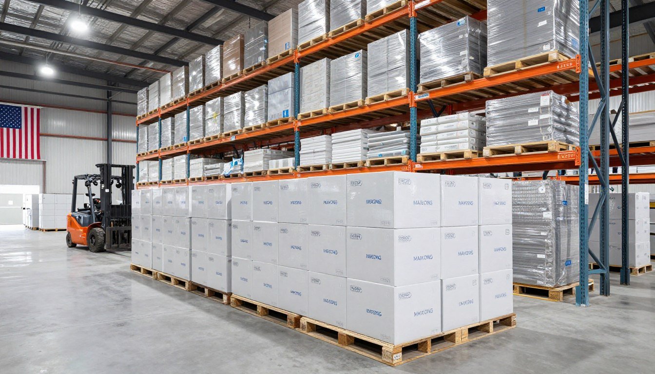 MAIKONG colonic machine warehouse in USA with organized medical equipment inventory