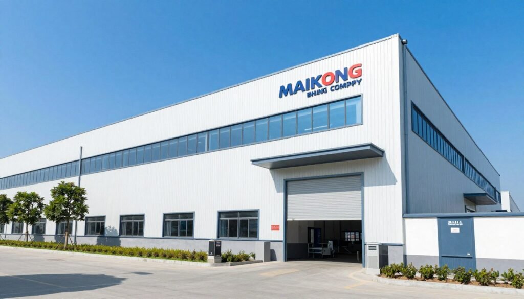 MAIKONG factory exterior building in SZ, GD with company signage and modern architecture