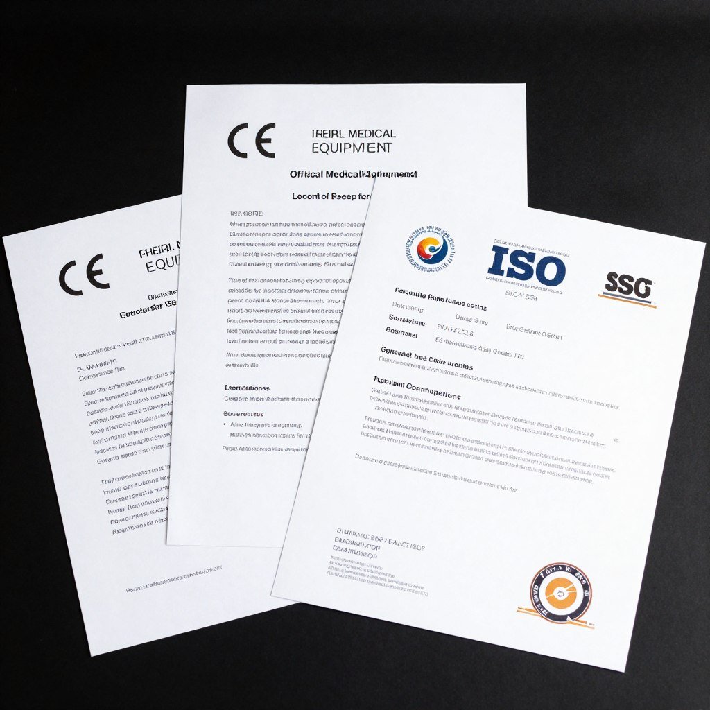 Medical equipment certification documents