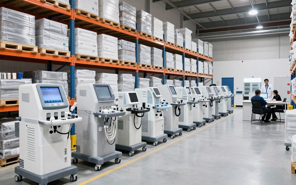 Medical equipment distribution warehouse and logistics