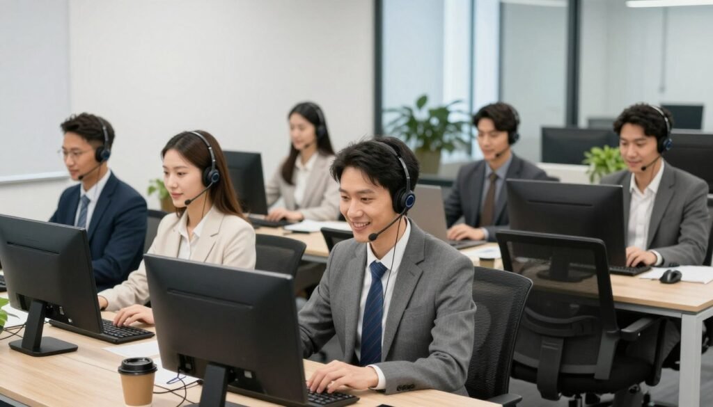 Professional customer service team at MAIKONG headquarters