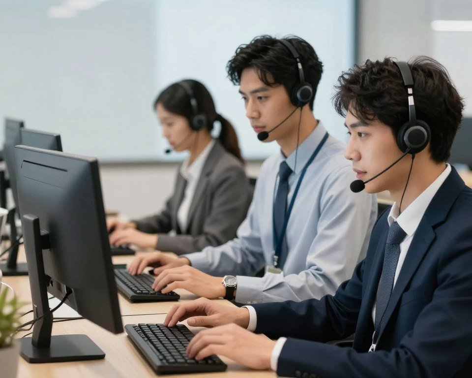 Technical support team providing customer assistance