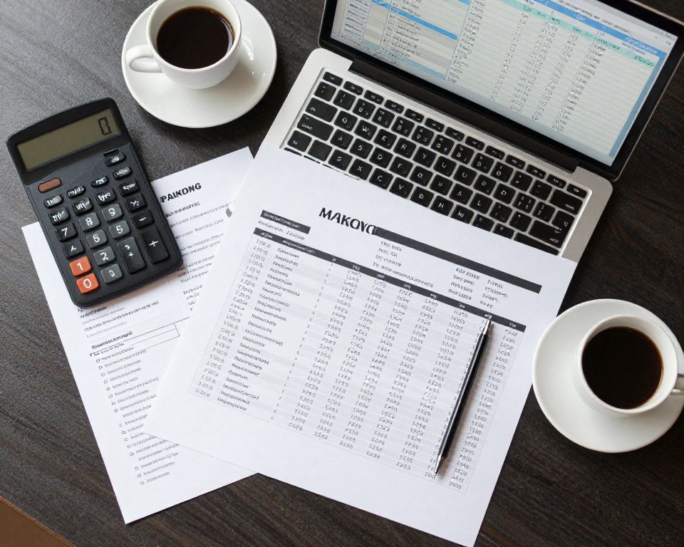 Financial planning documents showing ROI calculations for colonic equipment investment
