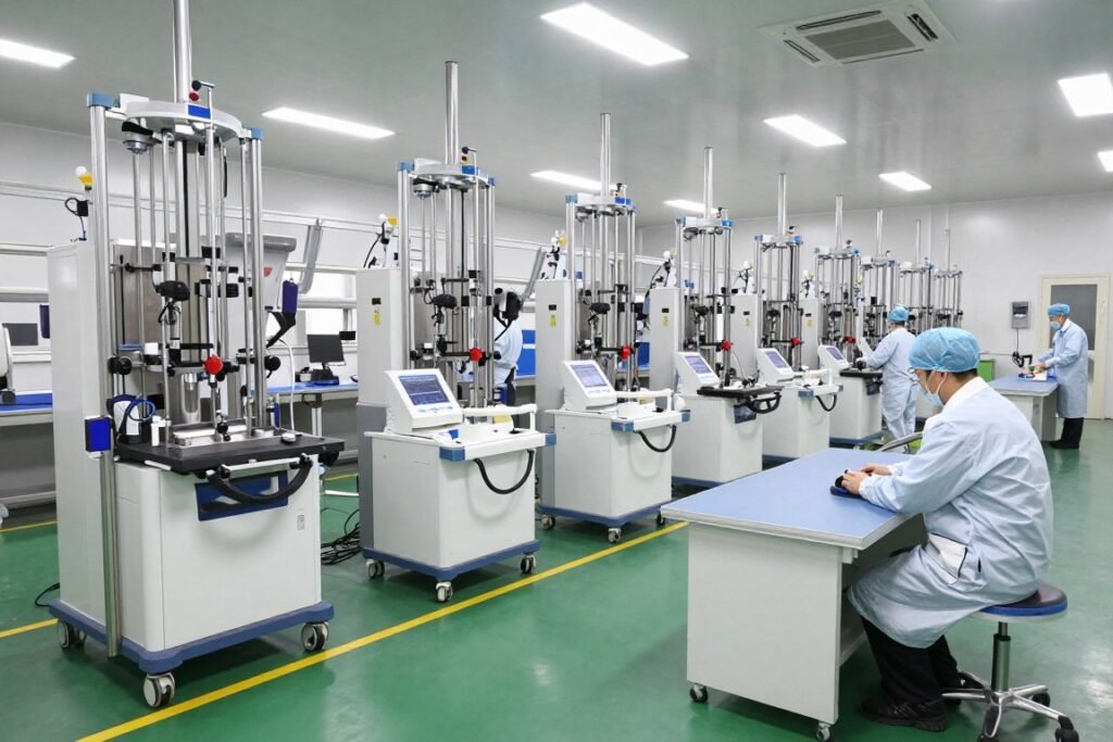 MAIKONG factory production line showing colonic machine manufacturing quality