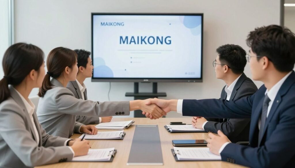 MAIKONG partnership team meeting with new distributor representatives