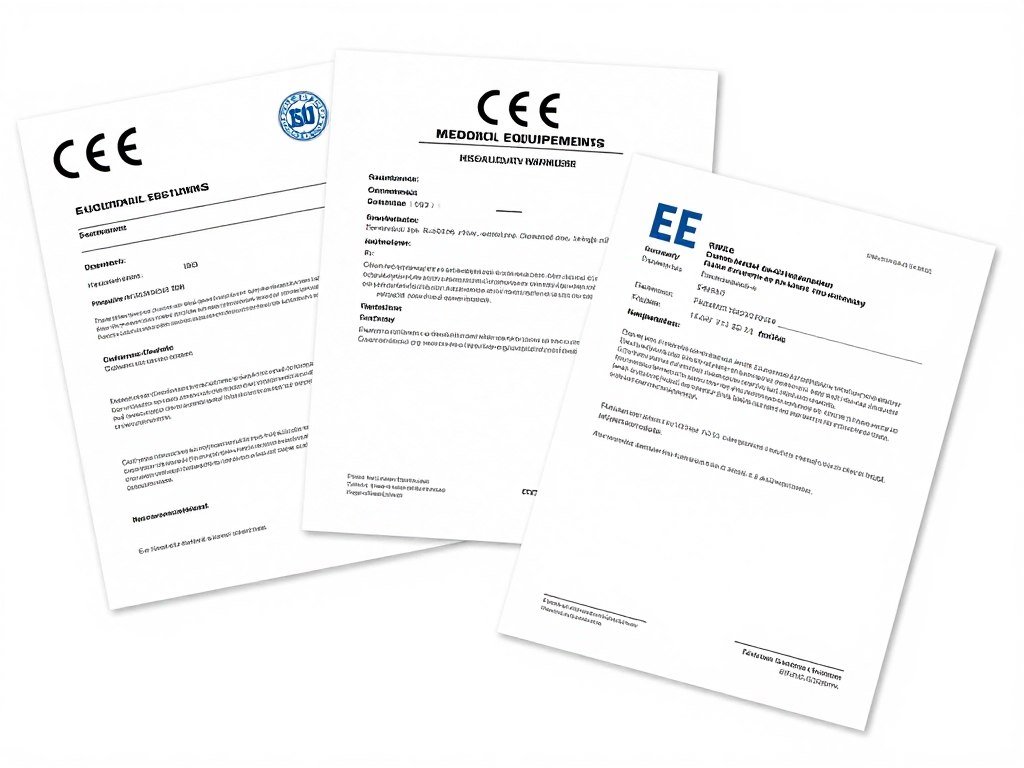 Medical equipment certifications and compliance documentation