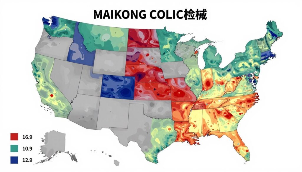 colonic machine price local market showing regional distribution across United States