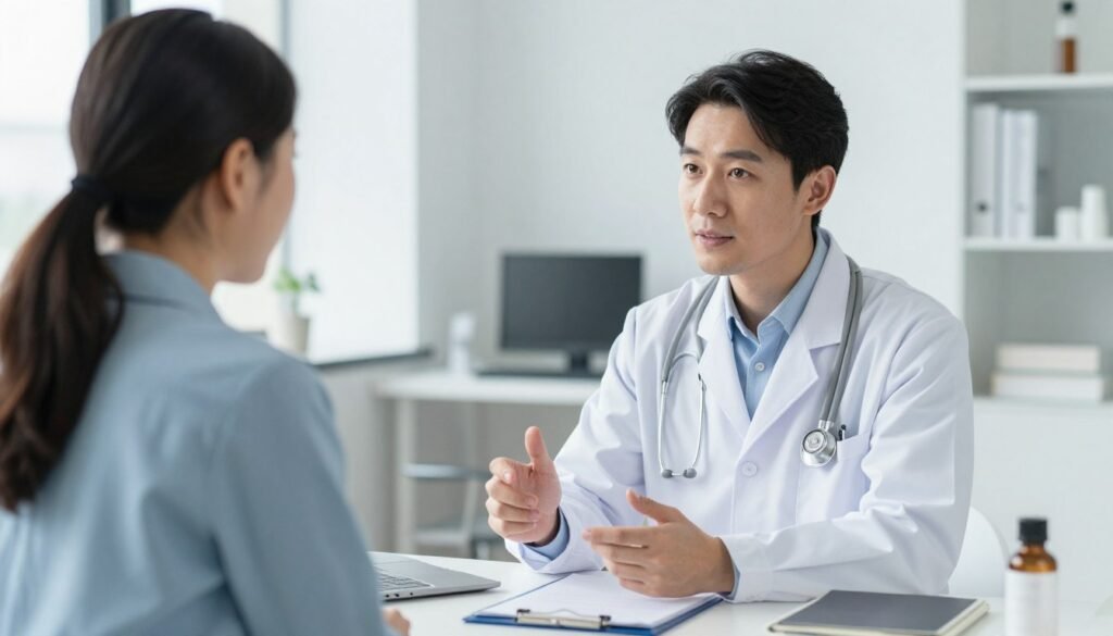 doctor consultation about digestive health concerns