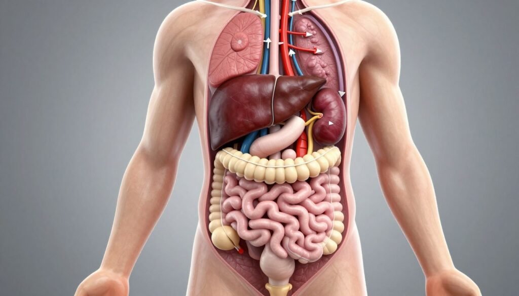 human body detoxification organs illustration