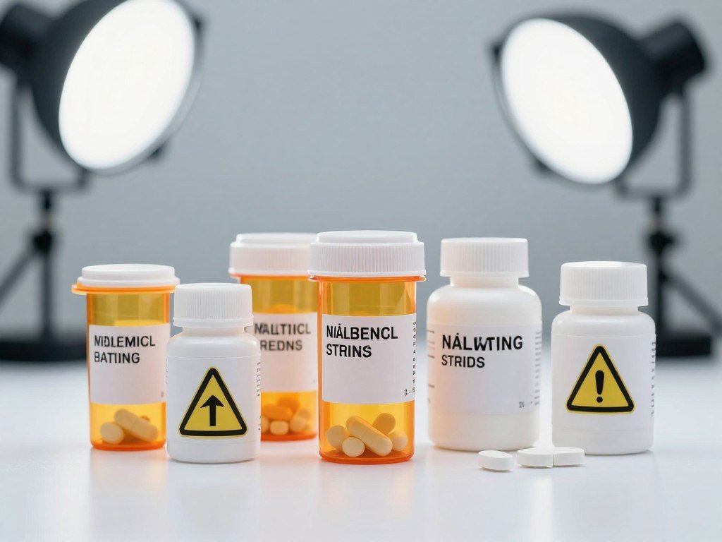 prescription medications and supplement pills showing interaction concerns