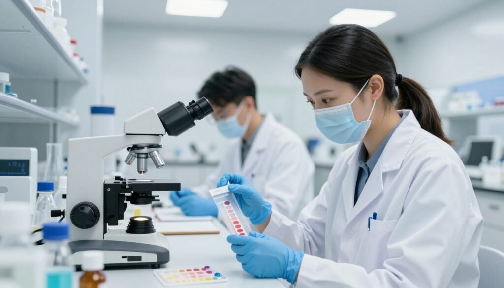 scientific research laboratory studying digestive health