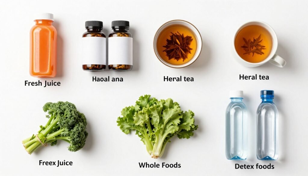 various detox methods comparison display
