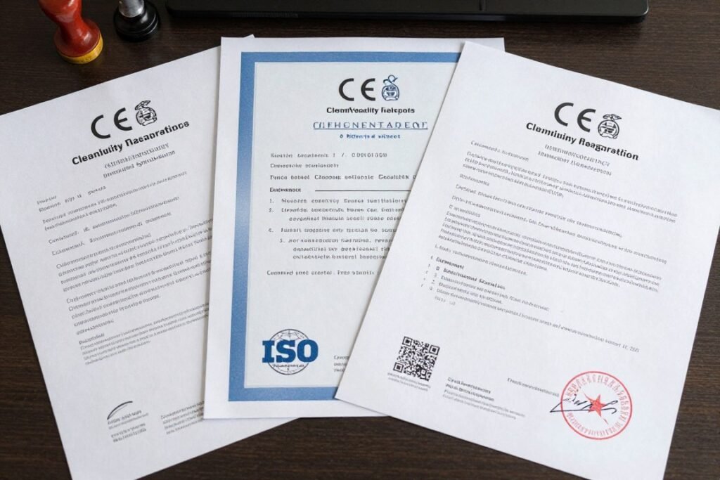 CE certification document and quality compliance certificates for MAIKONG colonic machines