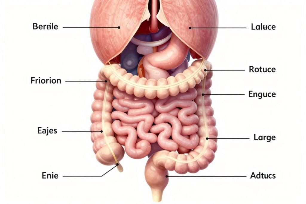 Colon health glossary digestive system anatomy diagram