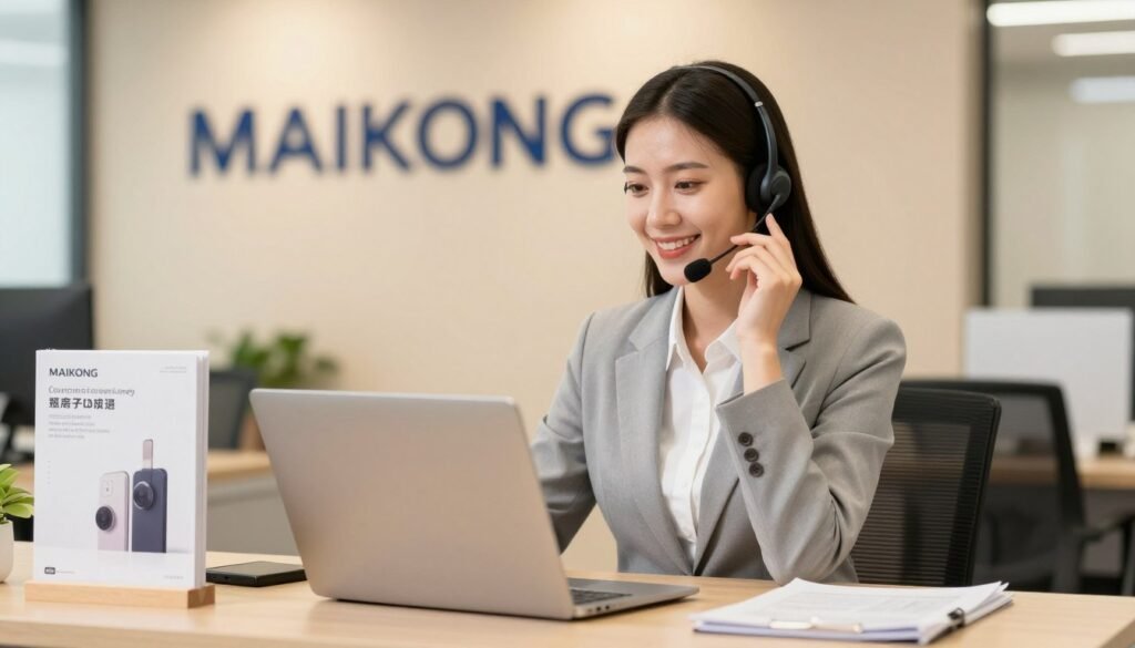 Customer service representative assisting with core clenz colonic machine buyer questions