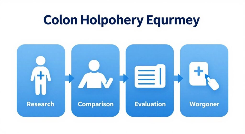Procurement decision workflow diagram for medical equipment buyers