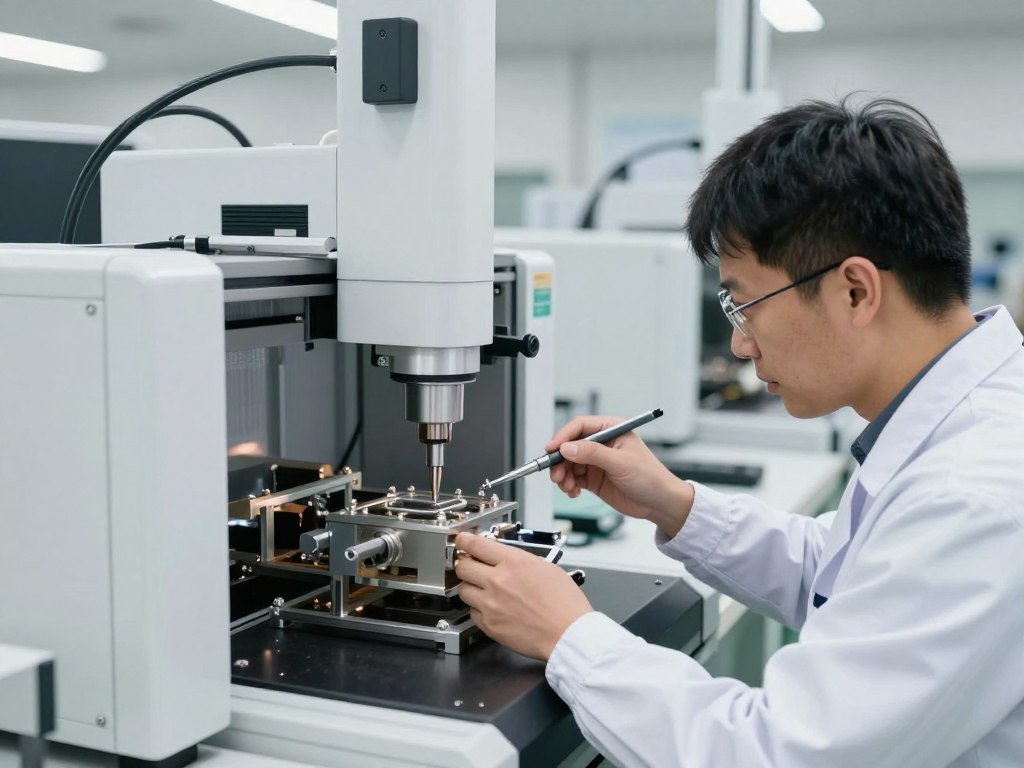 Quality control inspection process in manufacturing facility