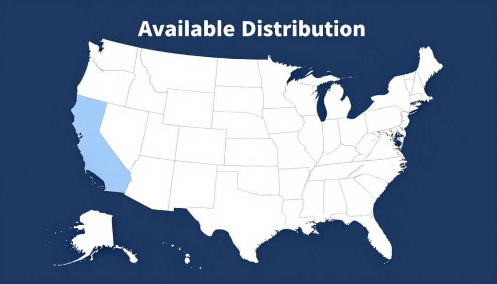 US map showing MAIKONG distributor territory opportunities
