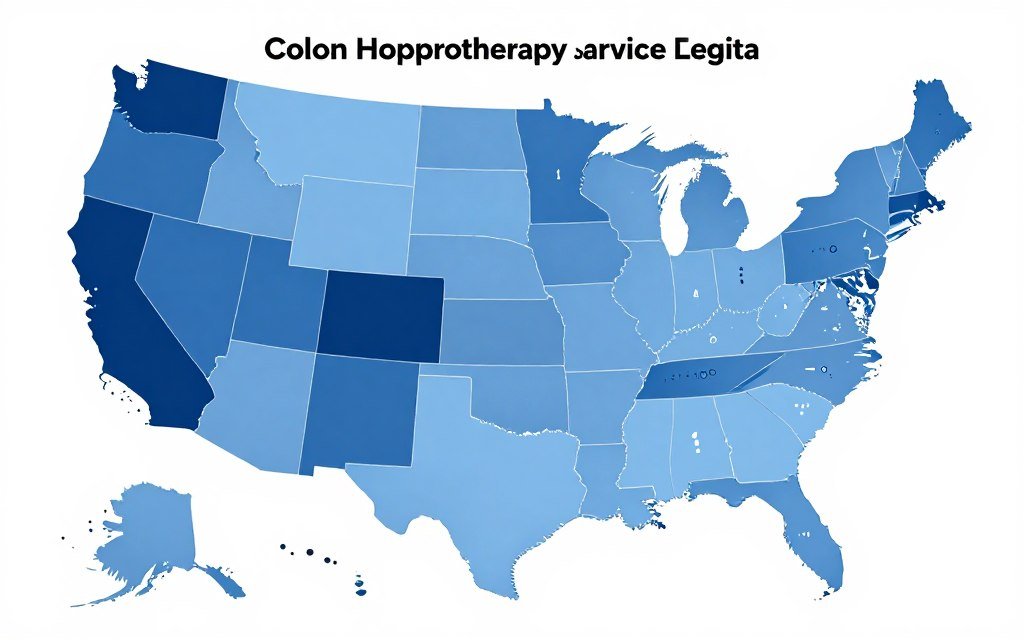 US map showing core clenz colonic machine market demand by region