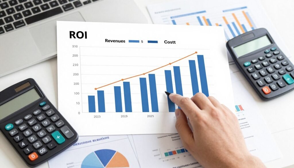 best colonic machine ROI calculation chart showing revenue versus costs