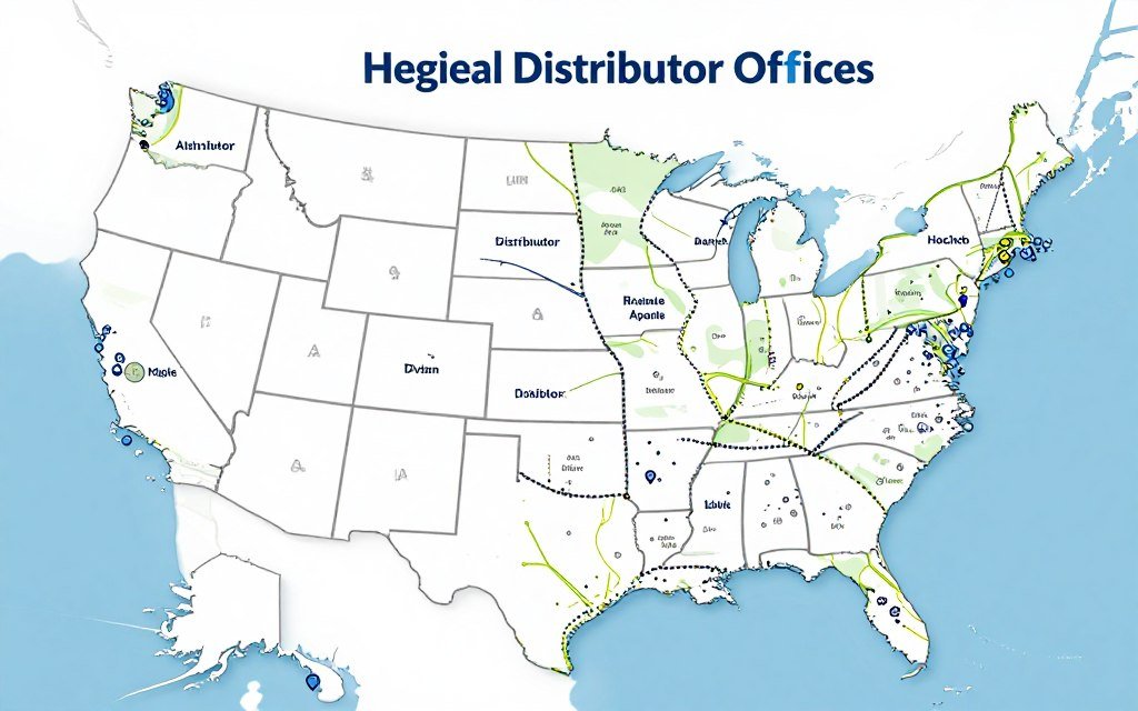 best colonic machine distributor network map of United States