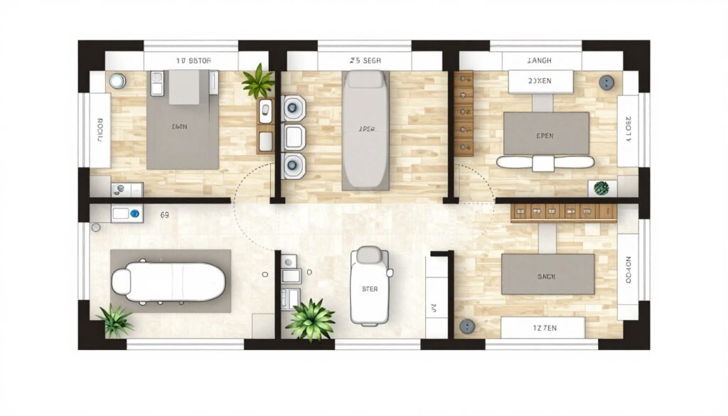 commercial clinic floor plan showing natural colon cleanse at home operational workflow optimization