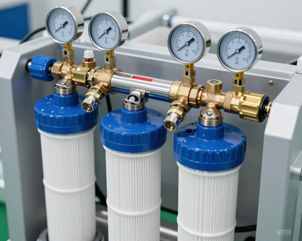 detailed close-up of natural colon cleanse at home water system filtration components