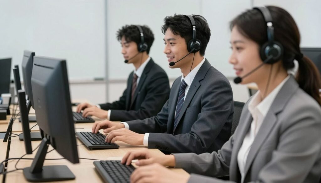 technical support team providing customer service